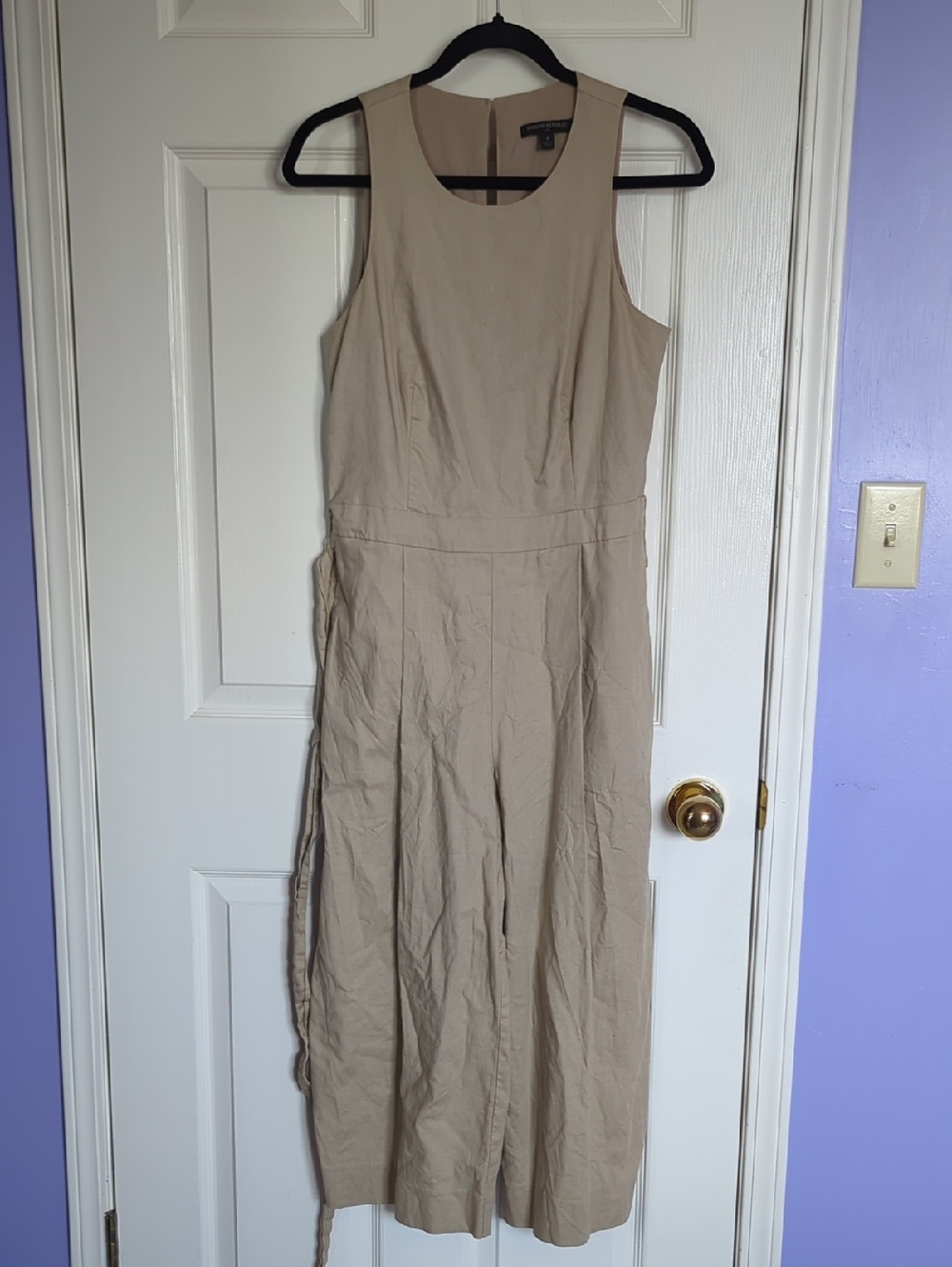 Banana Republic Beige Jumpsuit (Has Pockets)